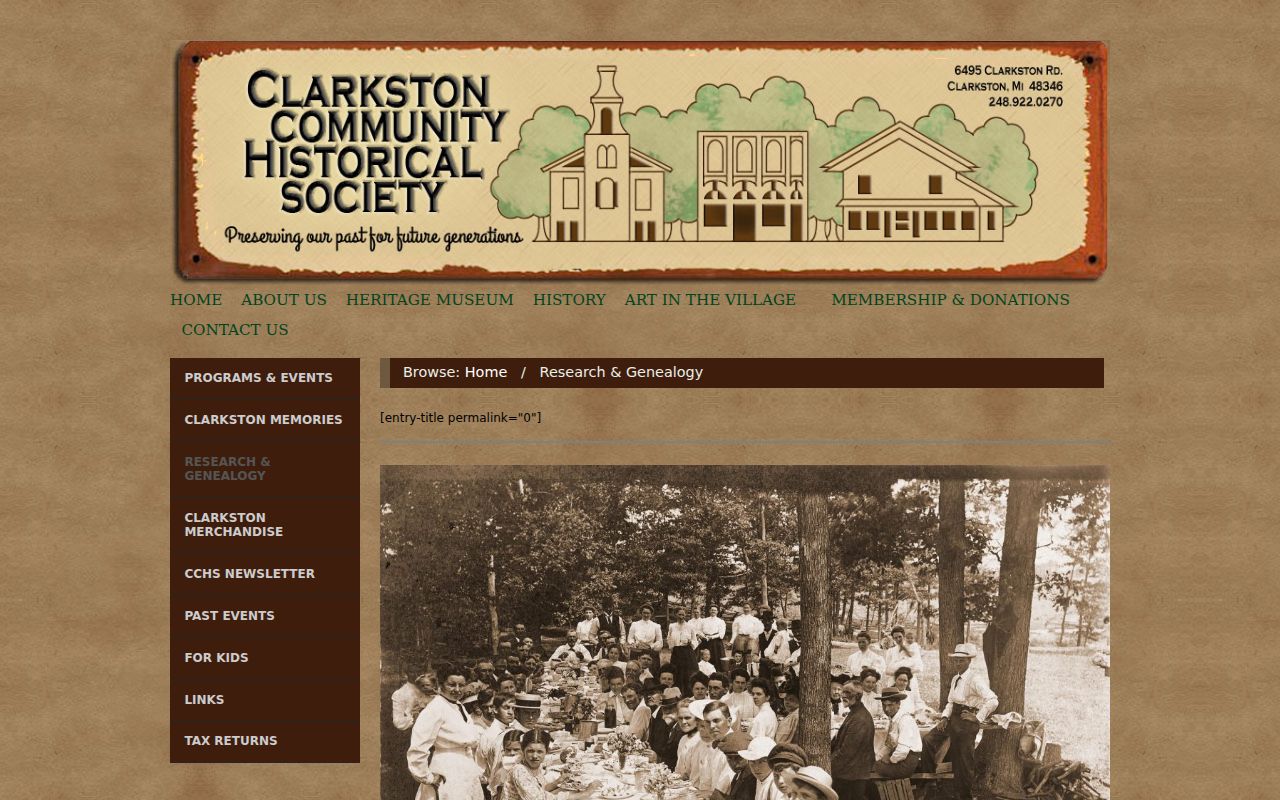 Independence Township city directory companion holdings at the Clarkston Historical Society