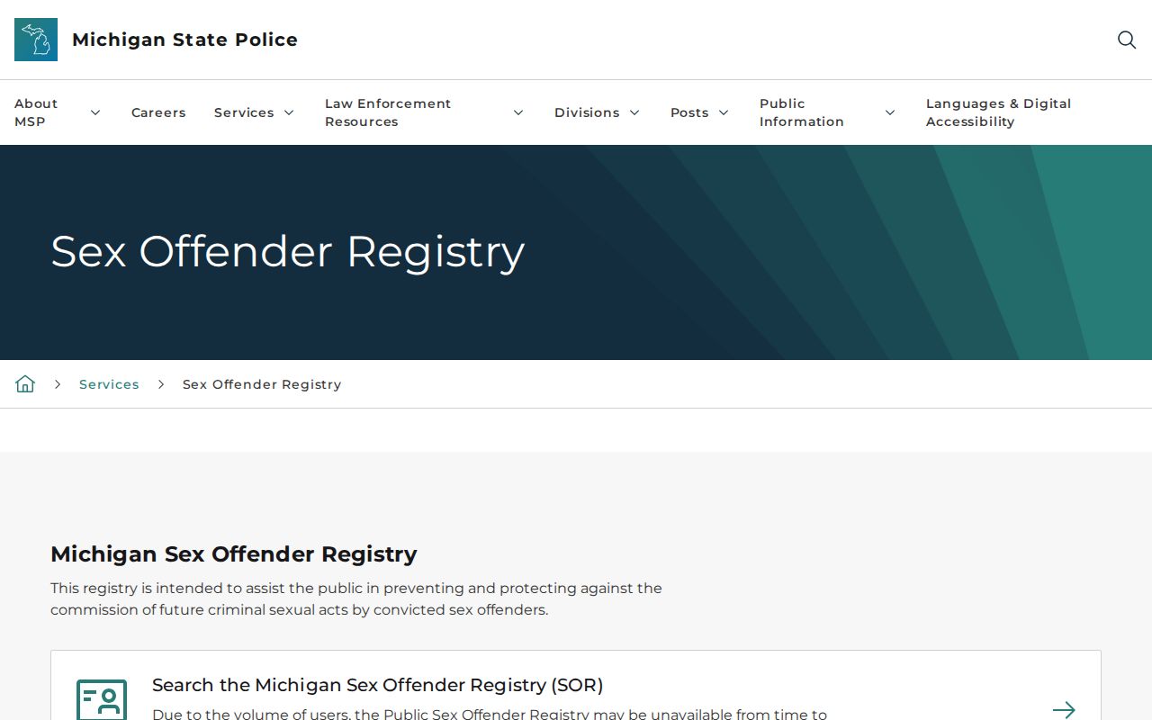 Independence Township neighbors Michigan PSOR address and radius search